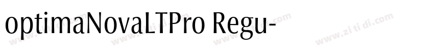 optimaNovaLTPro Regu字体转换